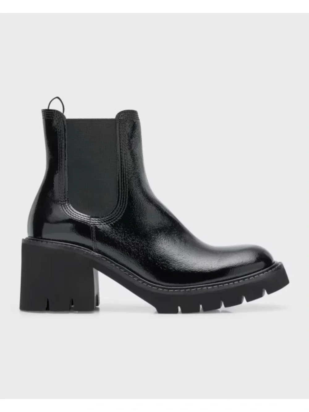 New Pedro Garcia Zisca Patent Leather Chelsea Bootie Sz 9